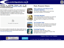 Tablet Screenshot of cambridgephysics.org